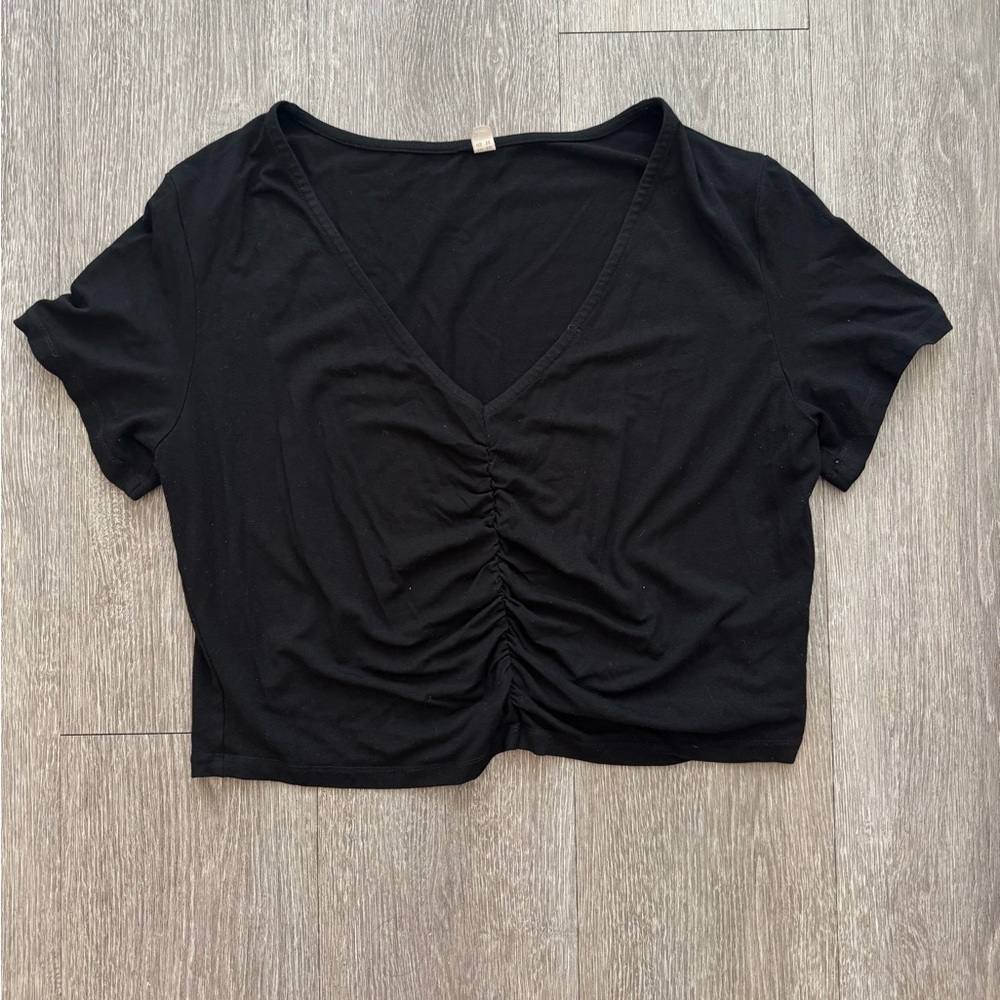 ASOS Black Ruched Women's Top